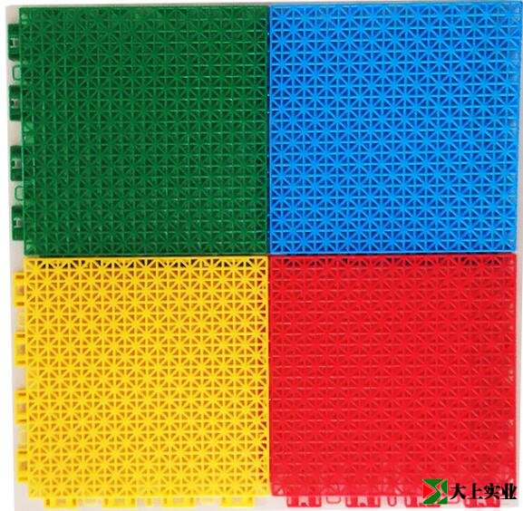 籃球場懸浮式拼裝地板安裝