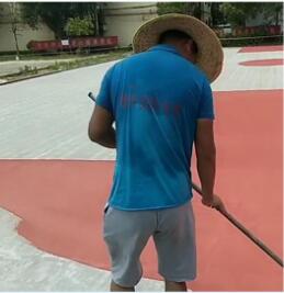 丙烯酸球場(chǎng)施工-分色層施工