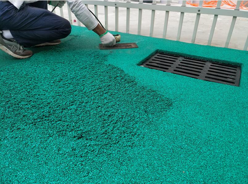 深圳羅湖黃貝嶺蒙特梭利幼兒園epdm塑膠地面