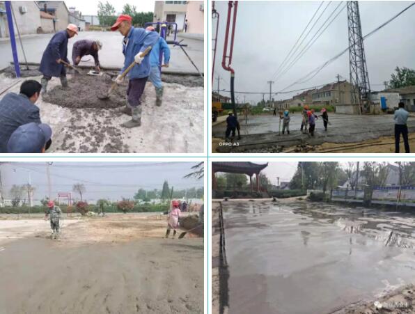 籃球場(chǎng)鋪設(shè)水泥