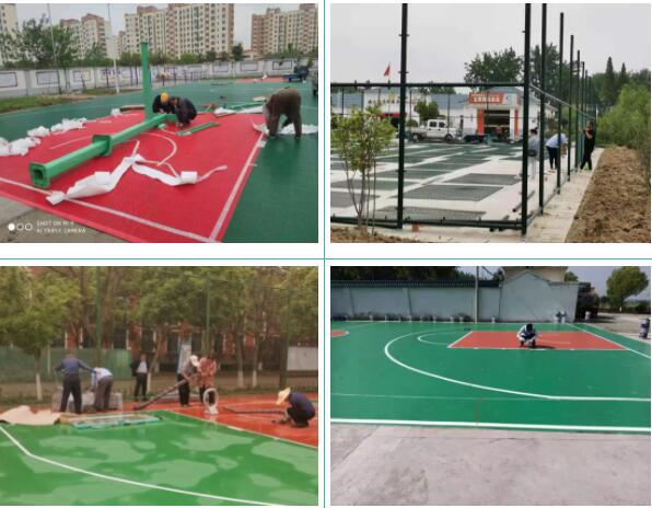 安裝籃球場(chǎng)設(shè)施